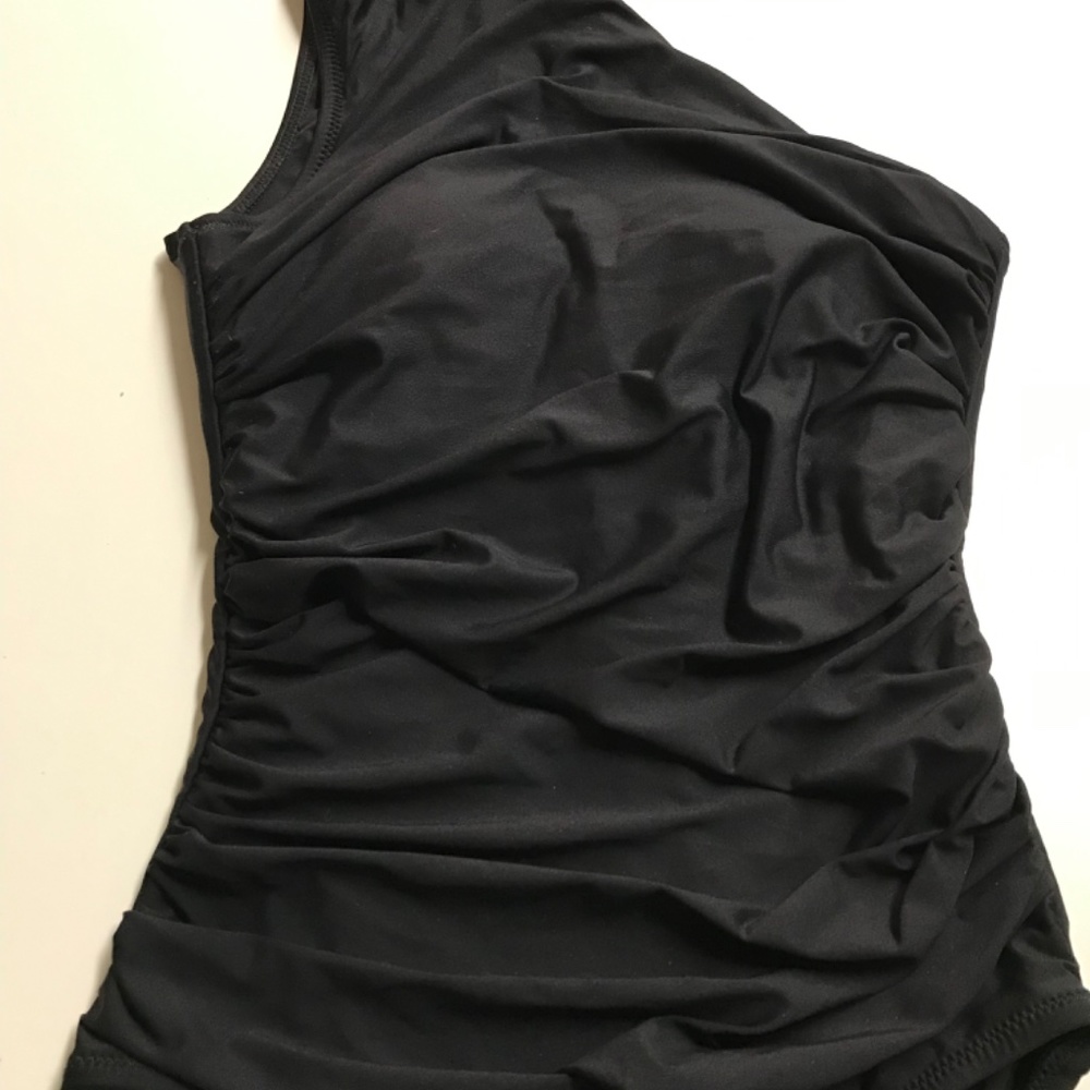J Crew Rouch One-shoulder One-Piece - Picture 2 of 6